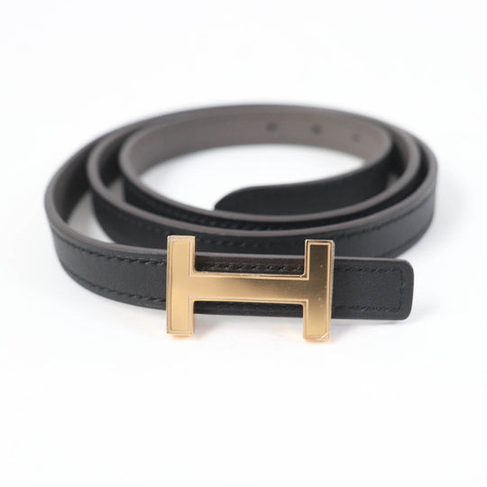 HERMES belt Main: Leather Dark brown focus Women Used Authentic