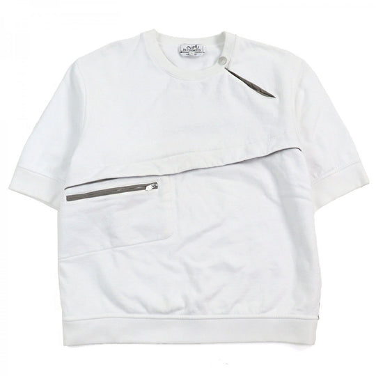 HERMES Short sleeve T-shirt H457860 cotton White gray L