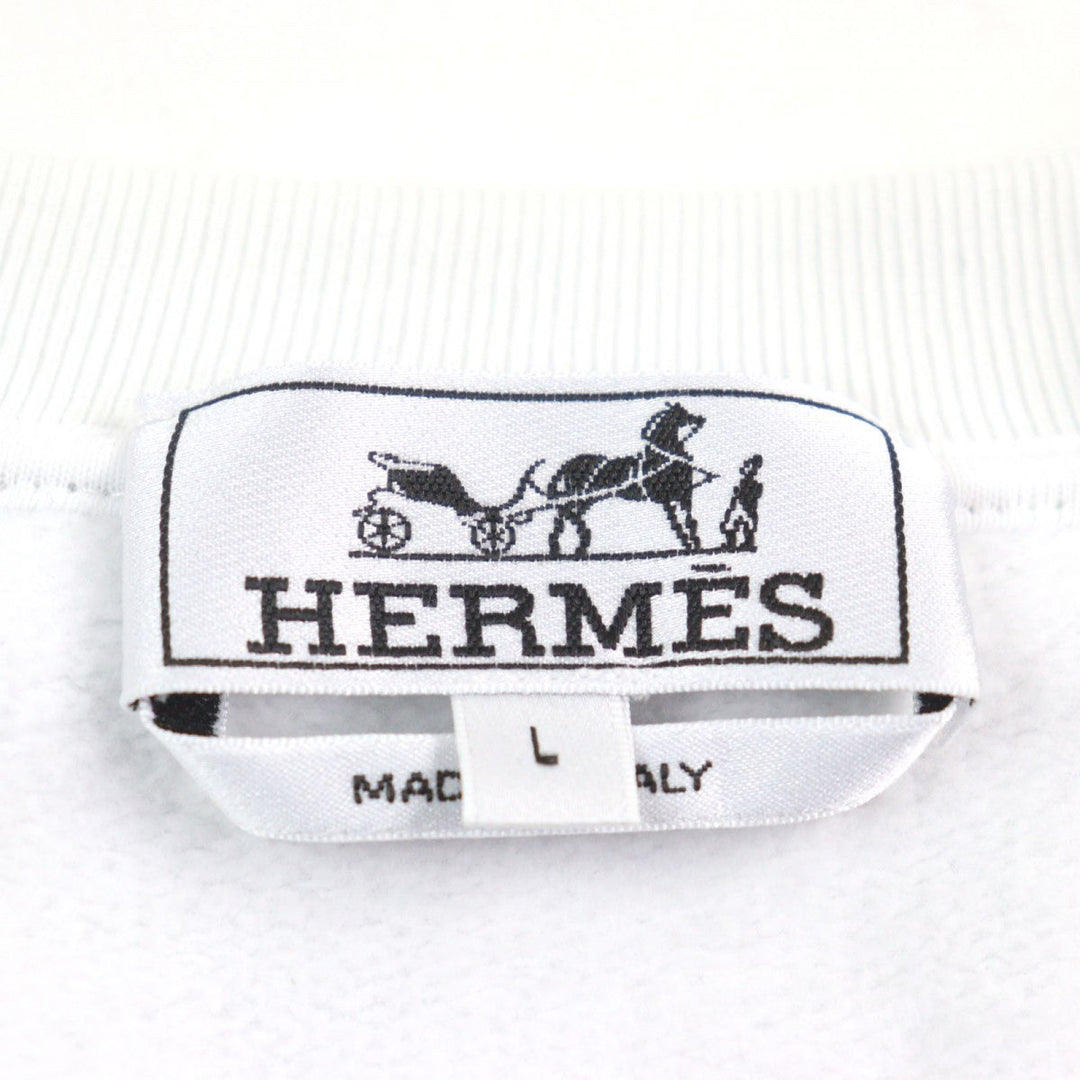 HERMES Short sleeve T-shirt H457860 cotton White gray L