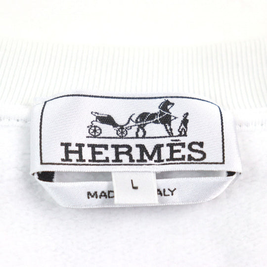 HERMES Short sleeve T-shirt H457860 cotton White gray L