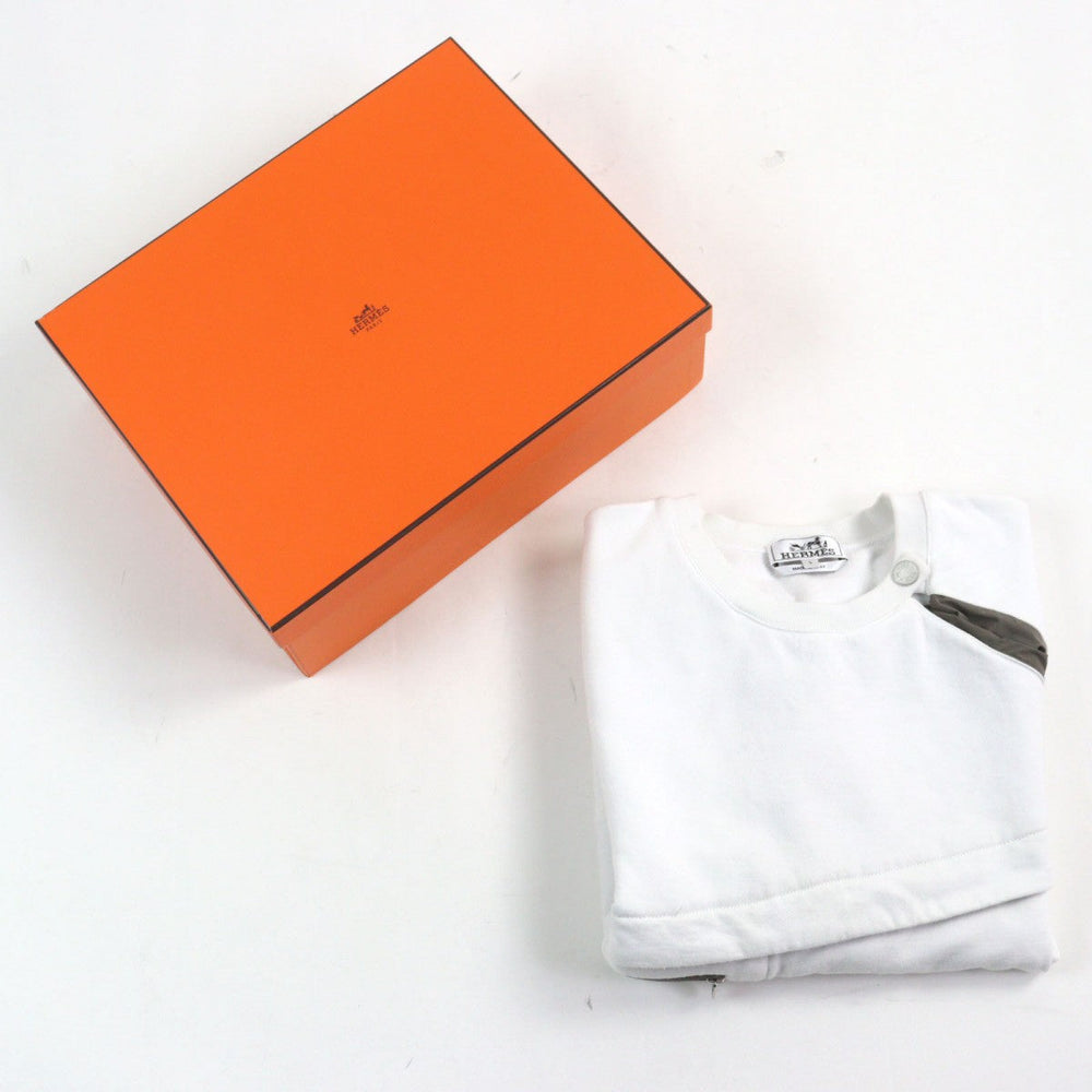 HERMES Short sleeve T-shirt H457860 cotton White gray L