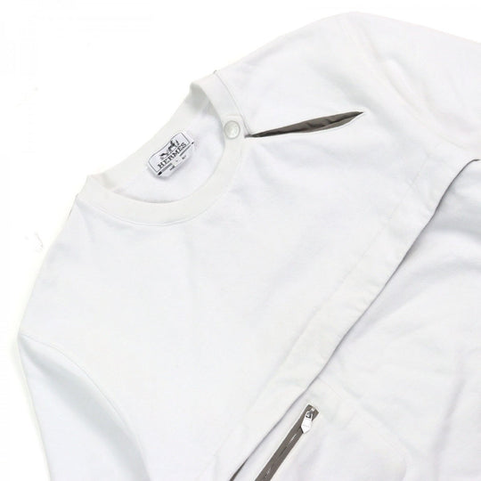HERMES Short sleeve T-shirt H457860 cotton White gray L