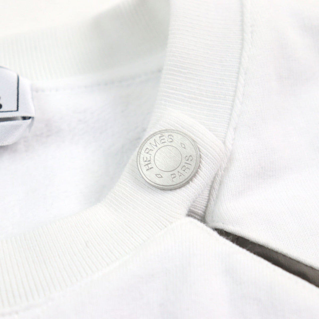 HERMES Short sleeve T-shirt H457860 cotton White gray L