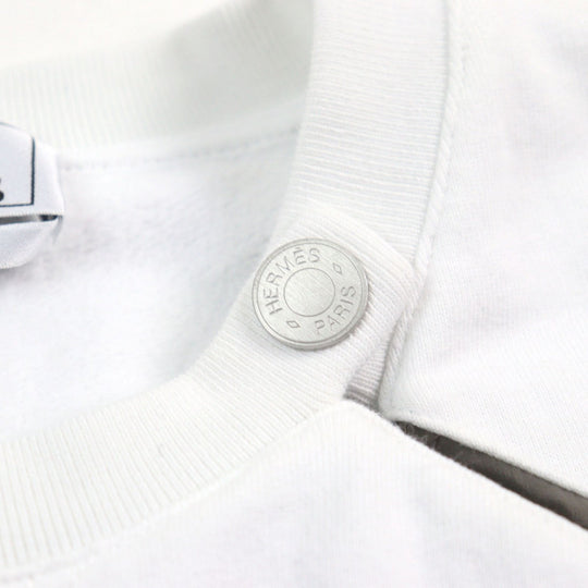HERMES Short sleeve T-shirt H457860 cotton White gray L