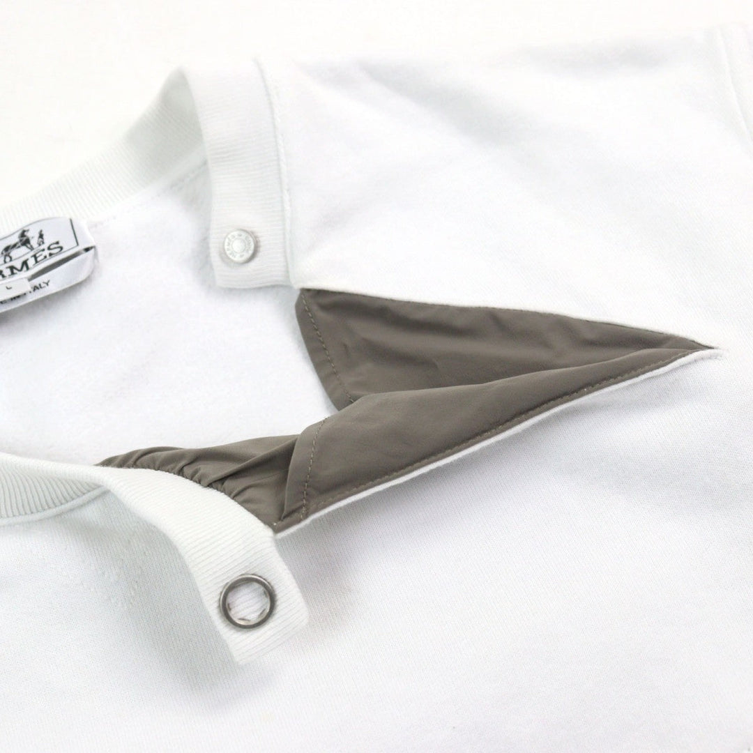 HERMES Short sleeve T-shirt H457860 cotton White gray L