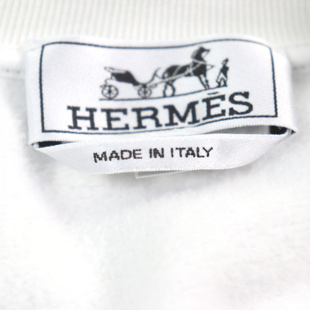 HERMES Short sleeve T-shirt H457860 cotton White gray L
