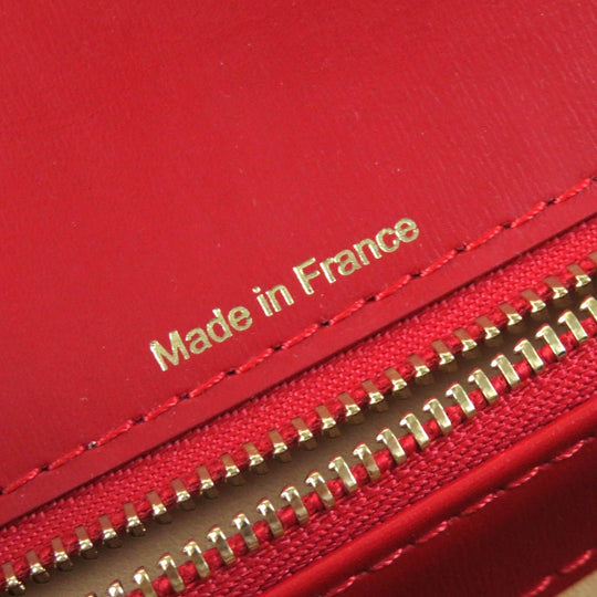 DELVAUX Shoulder Bag Main: Leather Red BRILLANT MM Women Used Authentic