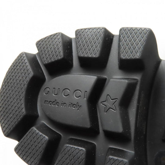 GUCCI boots 670407 Main: Rubber black Women 41 Used Authentic