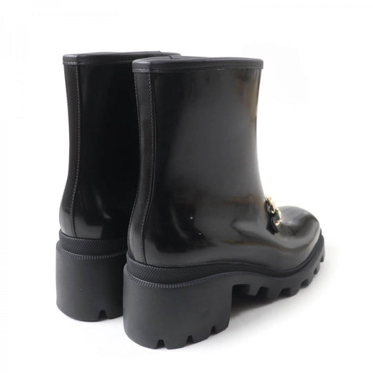 GUCCI boots 670407 Main: Rubber black Women 41 Used Authentic