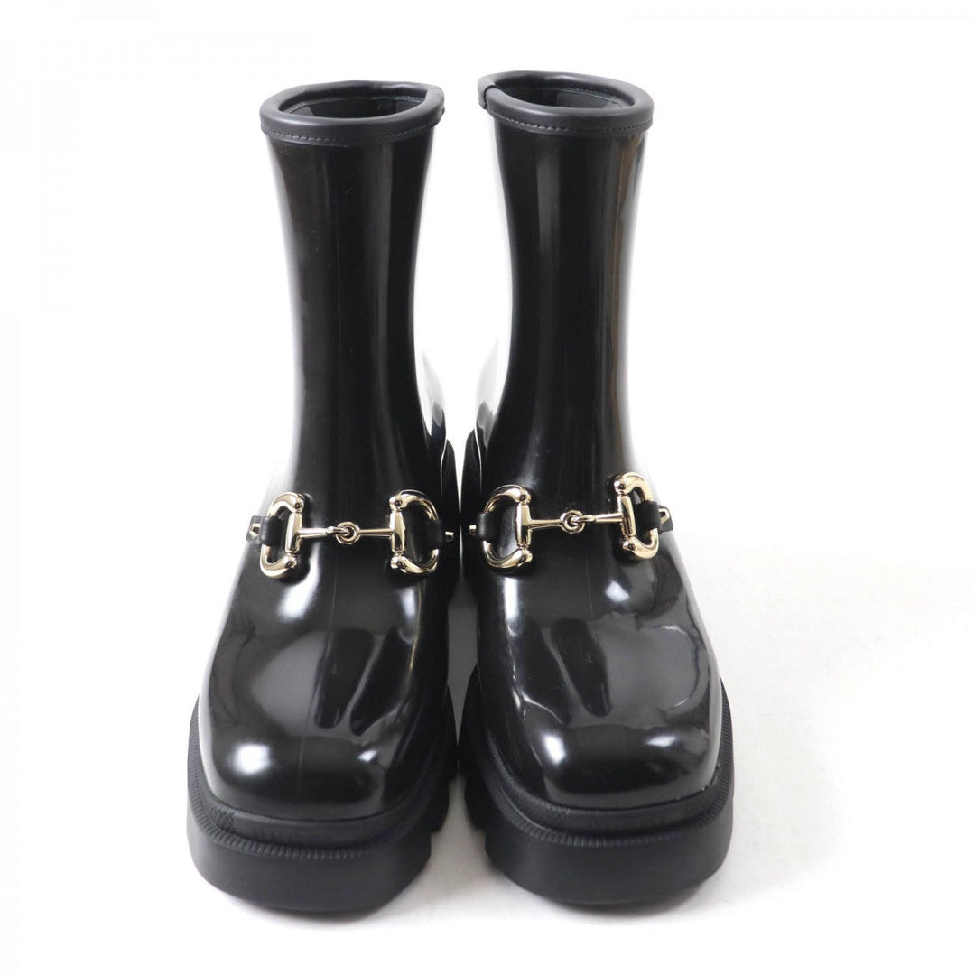 GUCCI boots 670407 Main: Rubber black Women 41 Used Authentic