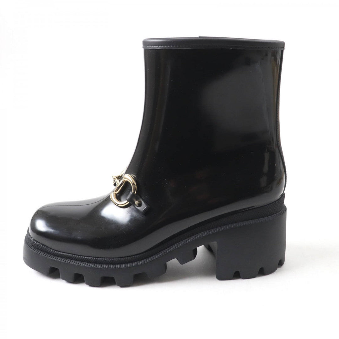 GUCCI boots 670407 Main: Rubber black Women 41 Used Authentic