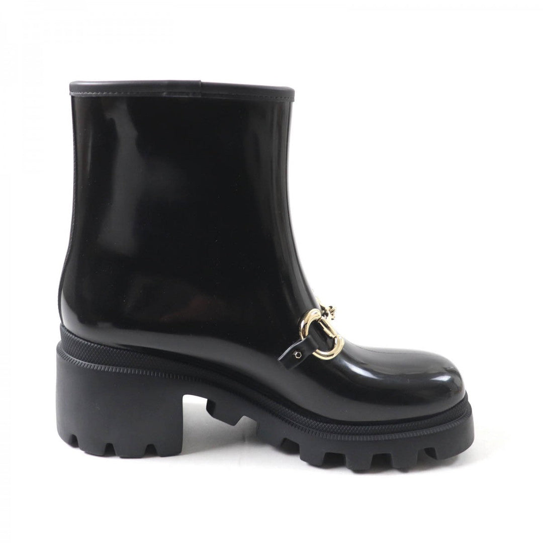 GUCCI boots 670407 Main: Rubber black Women 41 Used Authentic