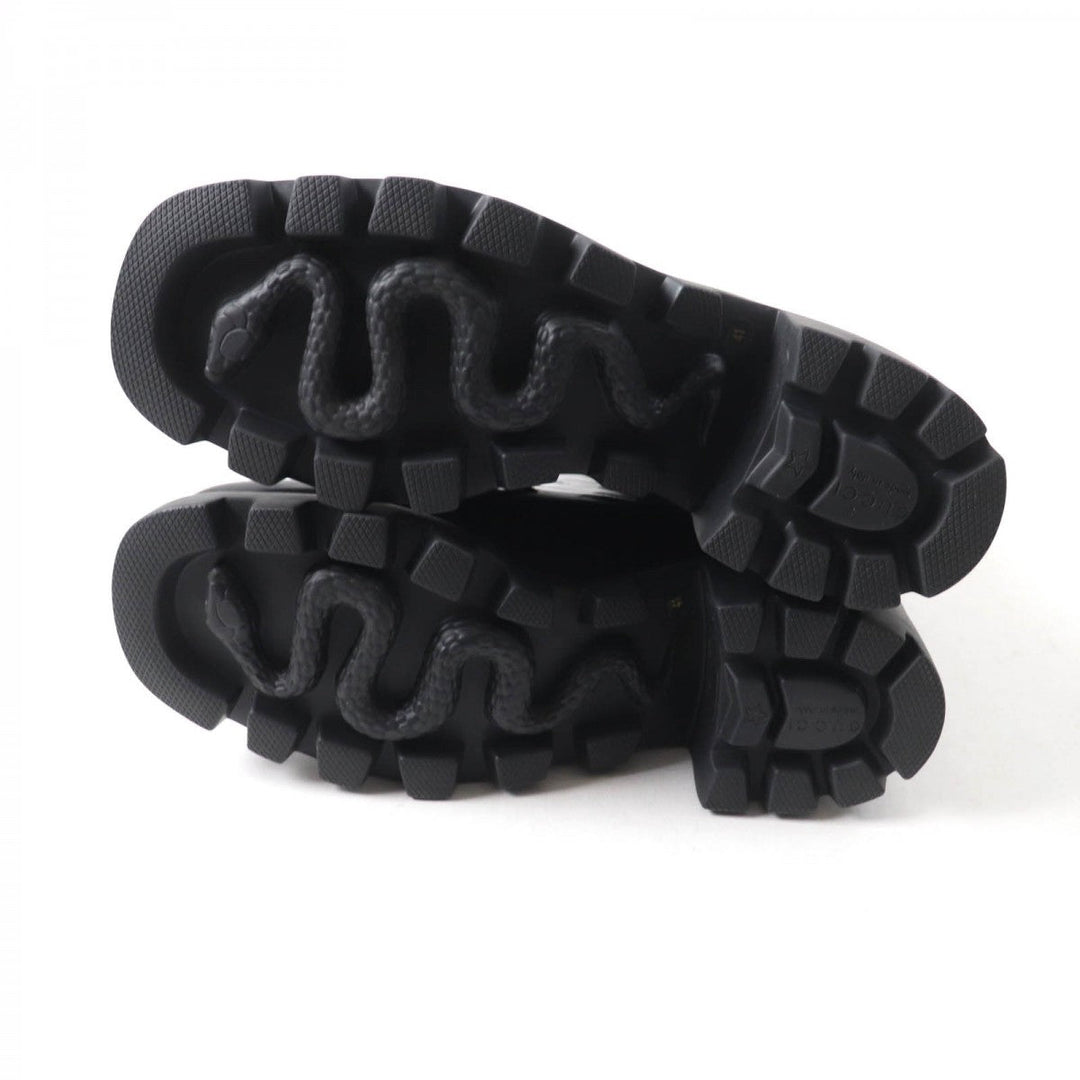 GUCCI boots 670407 Main: Rubber black Women 41 Used Authentic