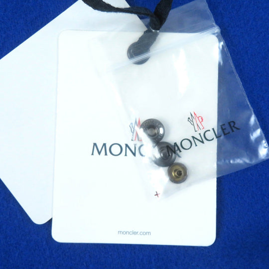 MONCLER Down jacket Outer: 100% wool, Part: 100% nylon, Sleeve lining: 100% nylon, Filling: 90% down, Filling: 10% feather Blue navy MANTELLA Women S Used Authentic