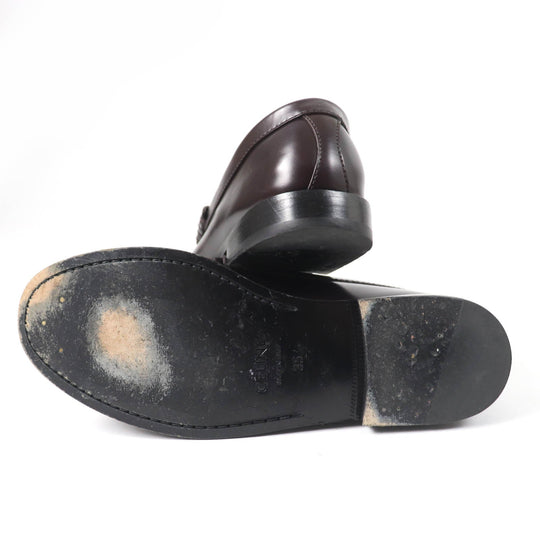 CELINE loafers Main: Leather Dark brown Women 35 Used Authentic