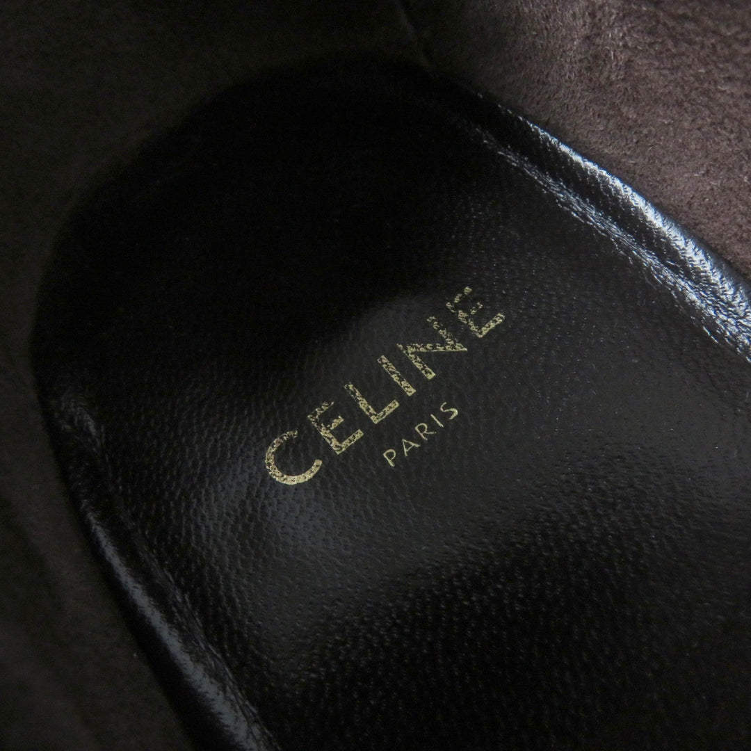 CELINE loafers Main: Leather Dark brown Women 35 Used Authentic