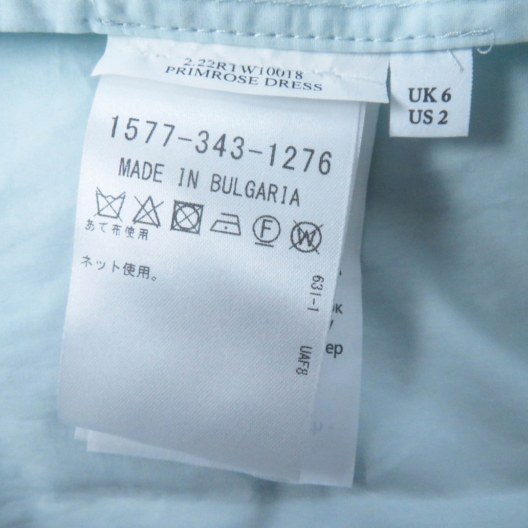 CECILIE BAHNSEN dress 1577-343-1276-7100 Main: 100% cotton, part: 50% silk, part: 44% cotton, part: 6% polyester Light blue PRIMROSE DRESS Women 6 Used Authentic