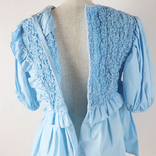 CECILIE BAHNSEN tops 1577-343-1280-7100 Outer material: 95% cotton, Outer material: 3% polyurethane, Outer material: 2% nylon Light blue CARLOTTA TOP Women 6 Used Authentic