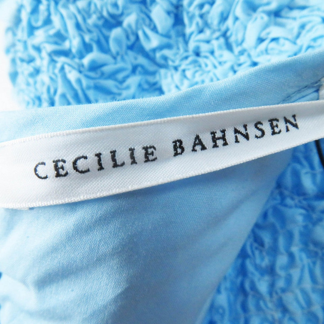 CECILIE BAHNSEN tops 1577-343-1280-7100 Outer material: 95% cotton, Outer material: 3% polyurethane, Outer material: 2% nylon Light blue CARLOTTA TOP Women 6 Used Authentic