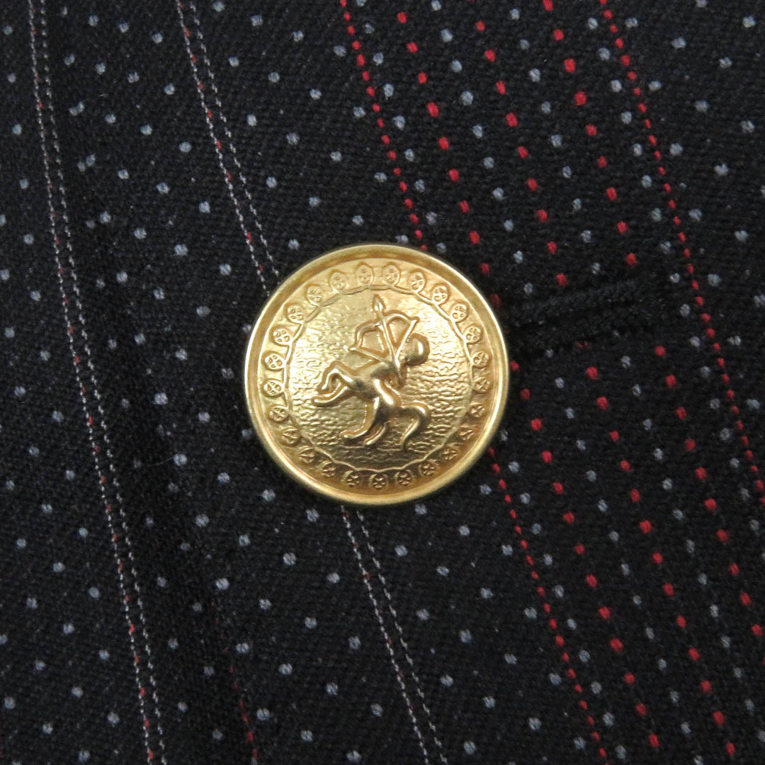 GUCCI suit 605347 Outer: 100% wool, Lining: 100% rayon black mens 54 Used Authentic