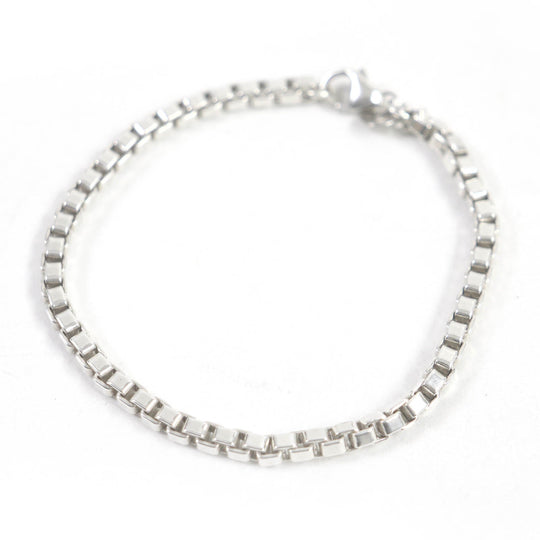 TIFFANY&Co. bracelet Main�FSV925 Silver Venetian mens Used Authentic