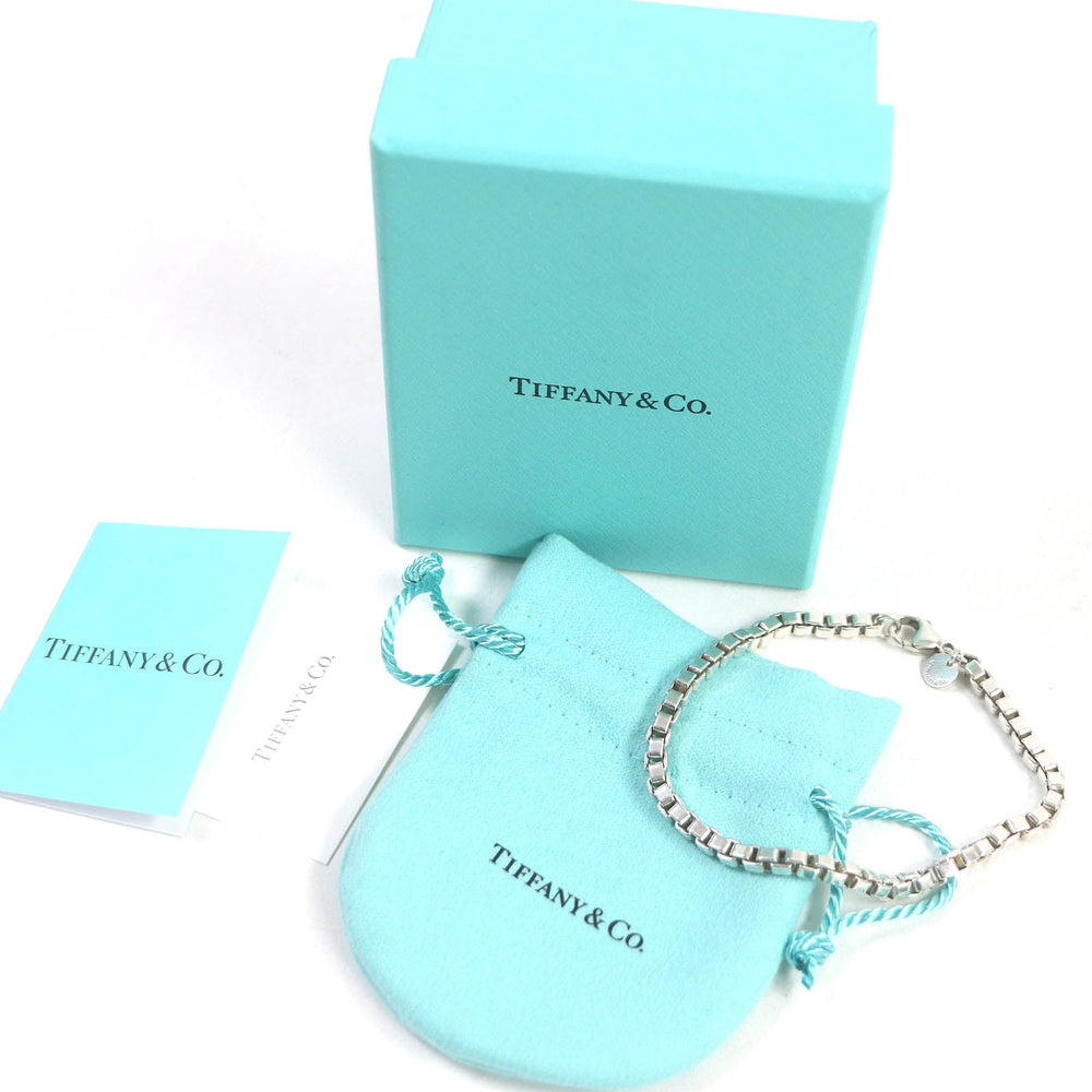 TIFFANY&Co. bracelet Main�FSV925 Silver Venetian mens Used Authentic