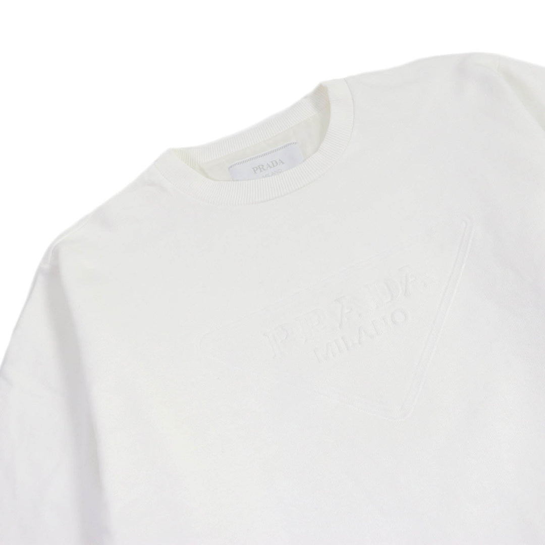 PRADA Short sleeve T-shirt UJN773 Main: 100% cotton white mens XS Used Authentic