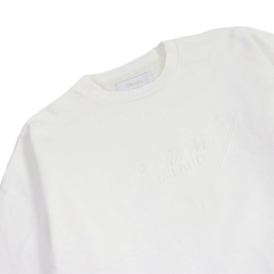 PRADA Short sleeve T-shirt UJN773 Main: 100% cotton white mens XS Used Authentic