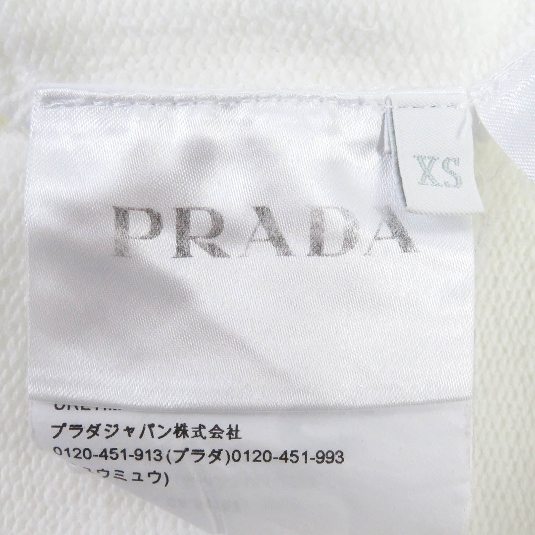 PRADA Short sleeve T-shirt UJN773 Main: 100% cotton white mens XS Used Authentic
