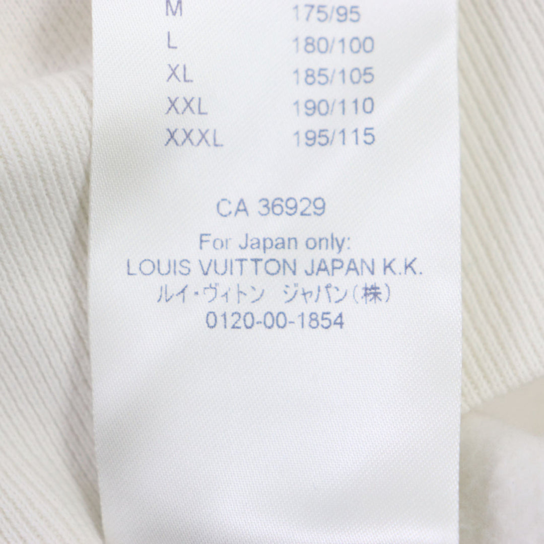 LOUIS VUITTON Hoodie Main: 100% cotton Ivory Inside Out Stables Edition mens M Used Authentic