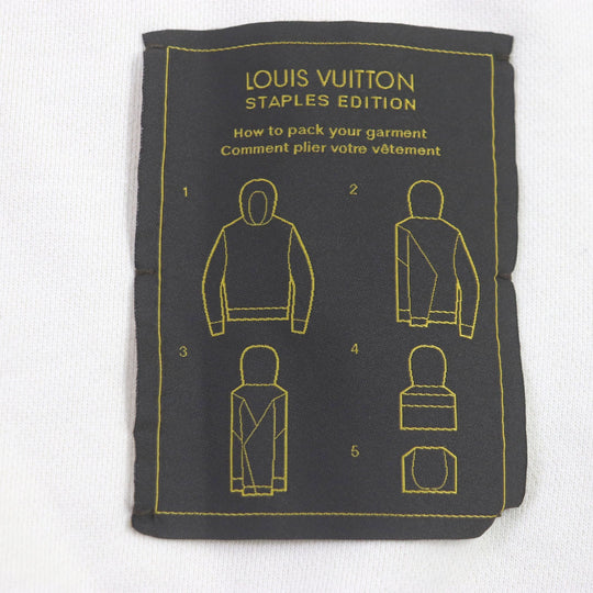 LOUIS VUITTON Hoodie Main: 100% cotton Ivory Inside Out Stables Edition mens M Used Authentic