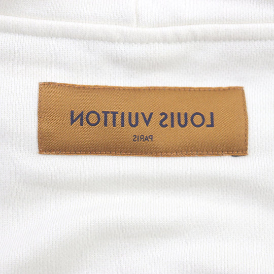 LOUIS VUITTON Hoodie Main: 100% cotton Ivory Inside Out Stables Edition mens M Used Authentic