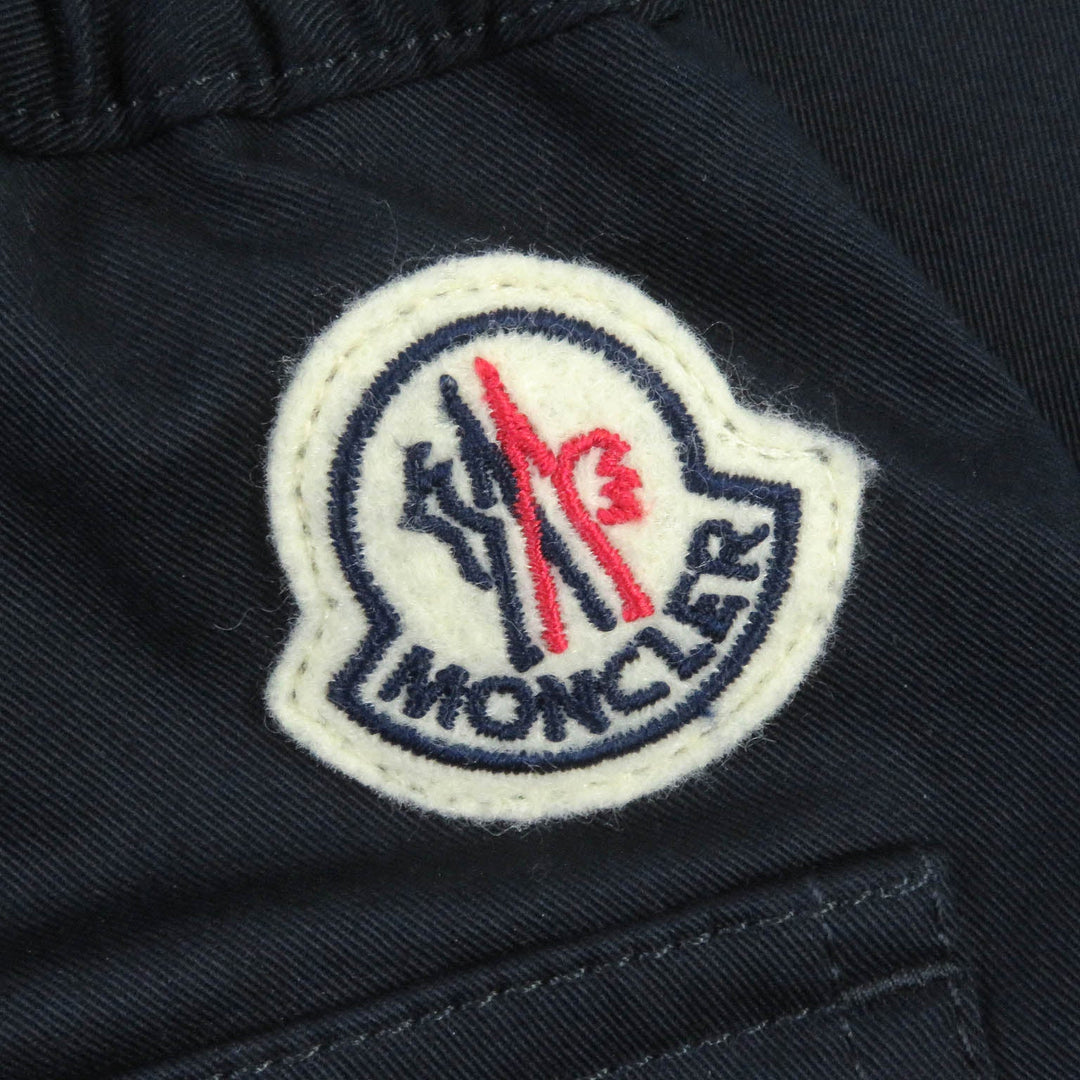 MONCLER Pants Main: 98% cotton, Main: 2% polyurethane Navy PANTALONE mens 46 Used Authentic