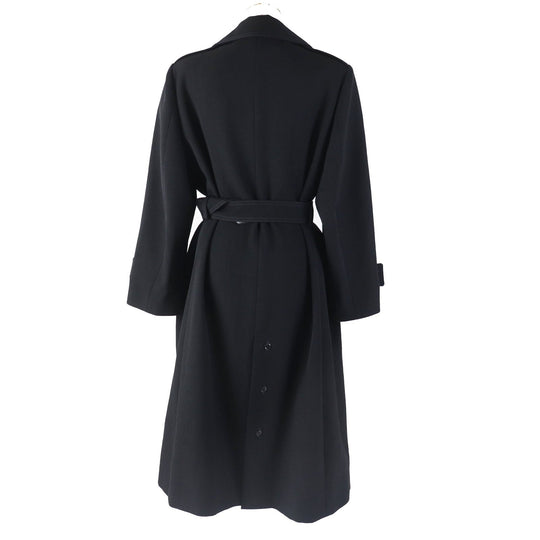 LOUIS VUITTON coat Outer: 98% wool, Outer: 1% rayon, Outer: 1% polyester, Lining: 81% silk, Lining: 19% cotton black Women 36 Used Authentic