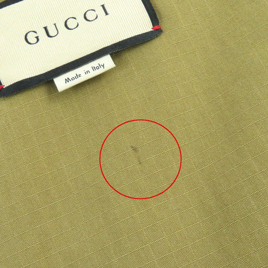 GUCCI Down vest 641311 Outer: 70% cotton, Outer: 30% nylon, Part: 100% cotton, Part: 39% polyester, Part: 31% wool, Filling: 100% polyester Camel Orange mens 46 Used Authentic