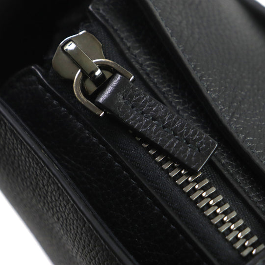 BVLGARI Tote Bag 290777 Main: Leather black mens Used Authentic