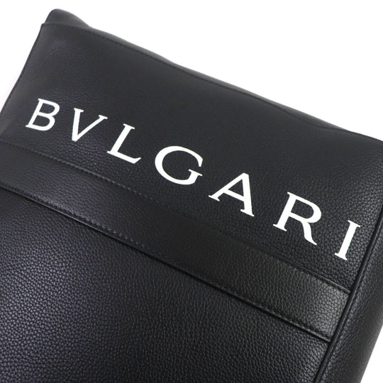 BVLGARI Tote Bag 290777 Main: Leather black mens Used Authentic