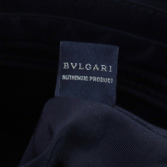 BVLGARI Tote Bag 290777 Main: Leather black mens Used Authentic