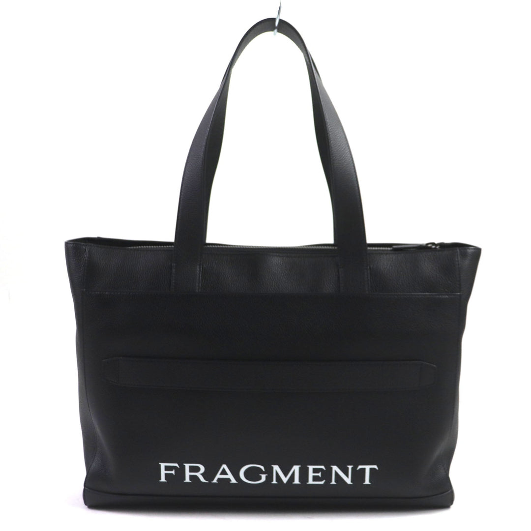 BVLGARI Tote Bag 290777 Main: Leather black mens Used Authentic