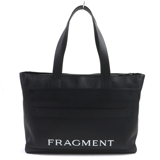 BVLGARI Tote Bag 290777 Main: Leather black mens Used Authentic
