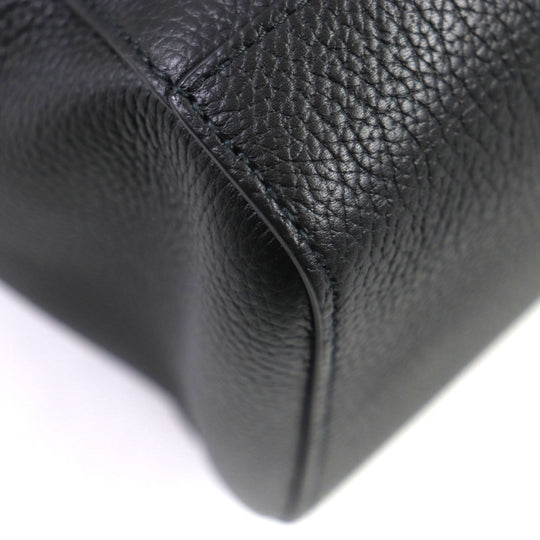 BVLGARI Tote Bag 290777 Main: Leather black mens Used Authentic