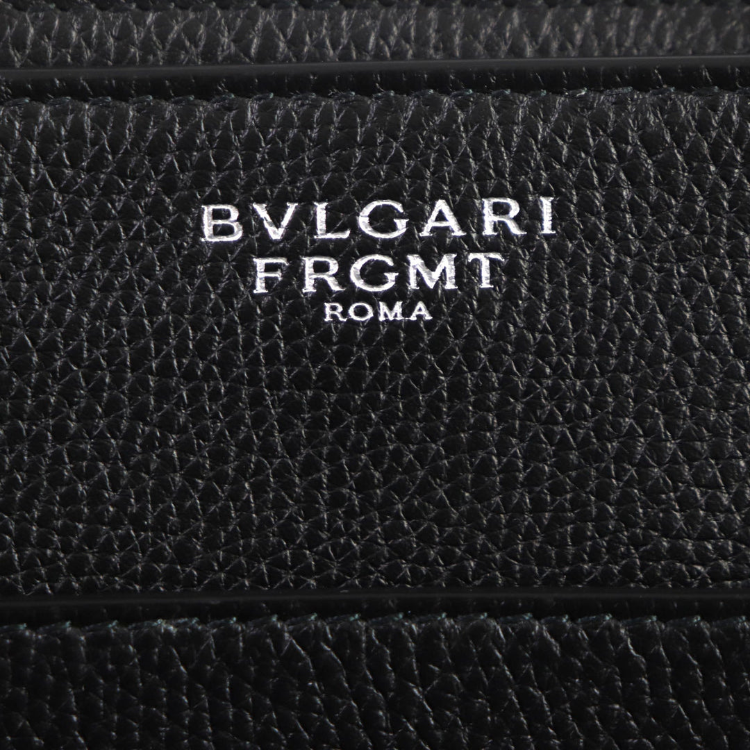 BVLGARI Tote Bag 290777 Main: Leather black mens Used Authentic