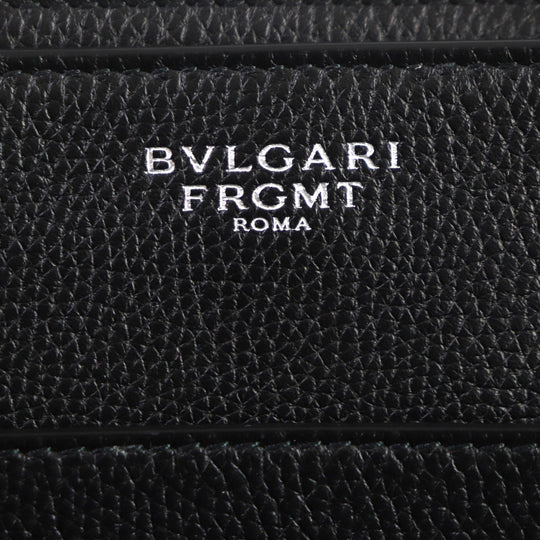BVLGARI Tote Bag 290777 Main: Leather black mens Used Authentic
