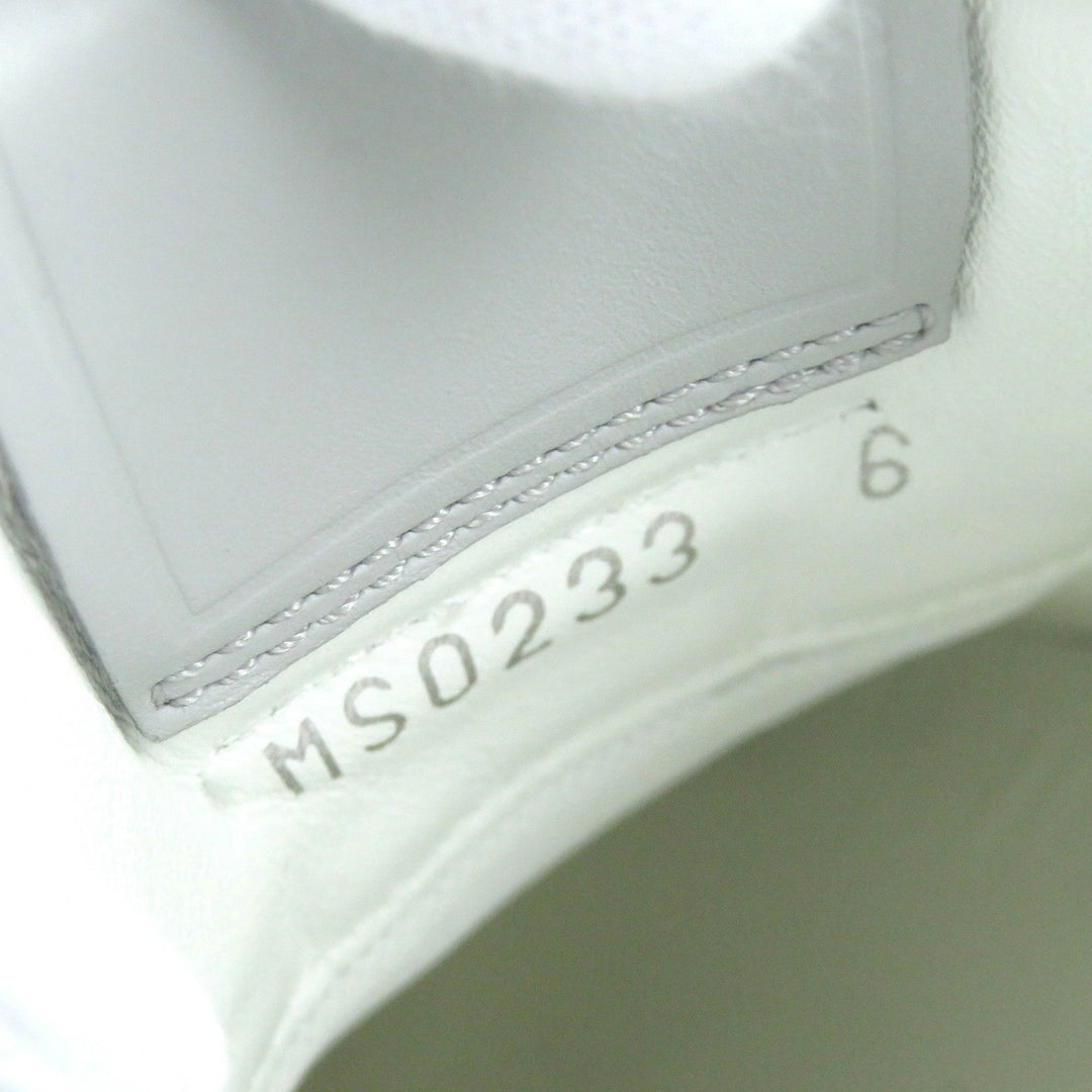 LOUIS VUITTON Low cut sneakers Part: suede leather Gray white Runaway line mens 6 Used Authentic