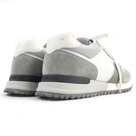 LOUIS VUITTON Low cut sneakers Part: suede leather Gray white Runaway line mens 6 Used Authentic