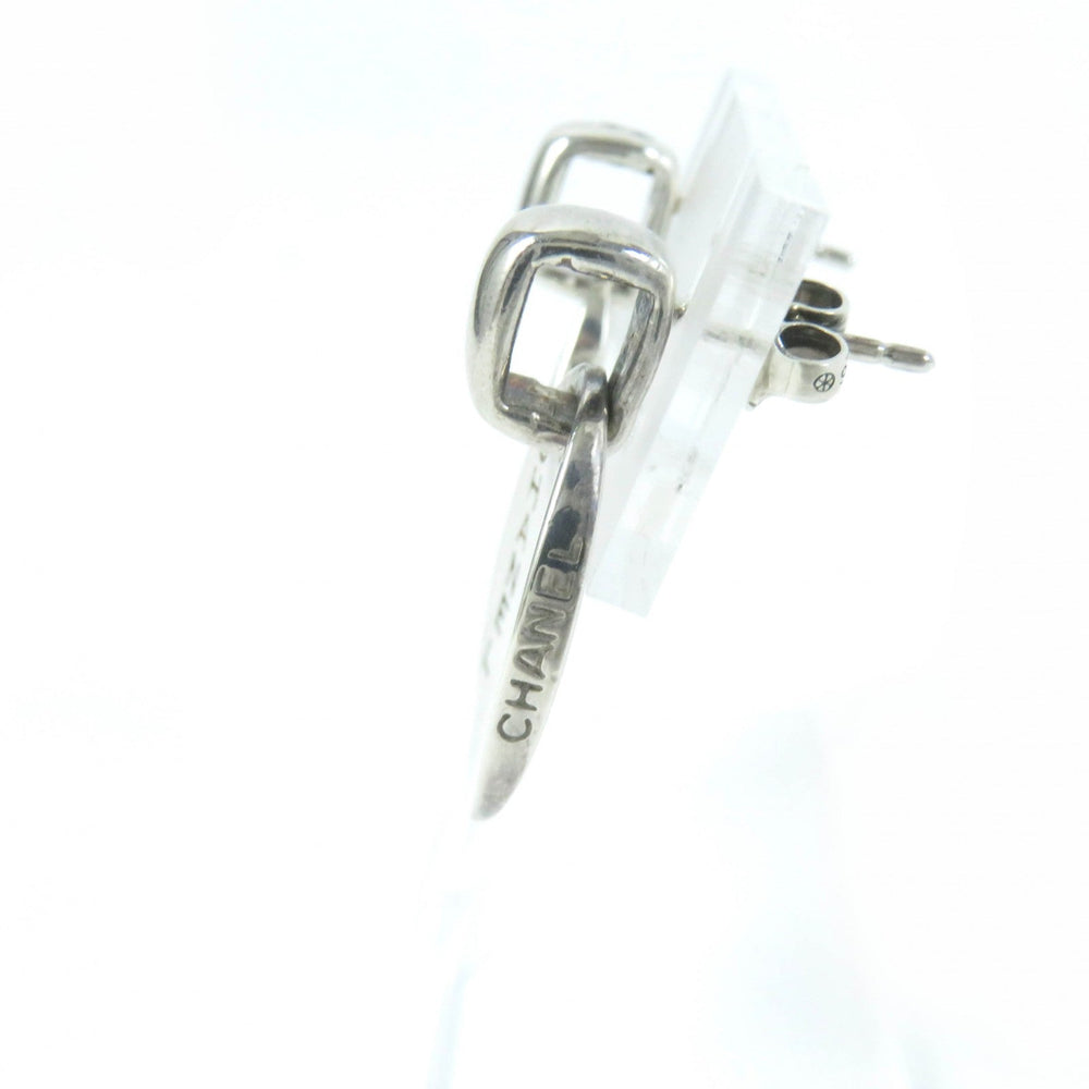 CHANEL Pierce Main�FSV925 Silver Women Used Authentic