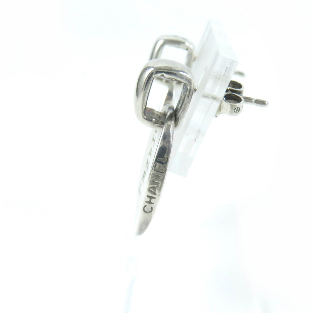 CHANEL Pierce Main�FSV925 Silver Women Used Authentic