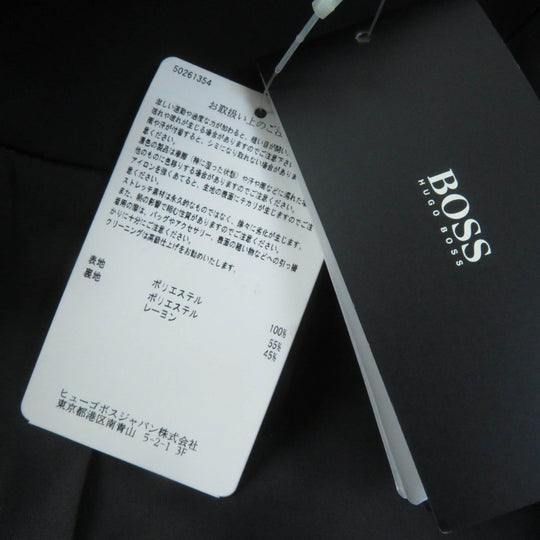 HUGO BOSS trench coat Main: 100% polyester, Lining: 55% polyester, Lining: 45% rayon black Women 36 Used Authentic