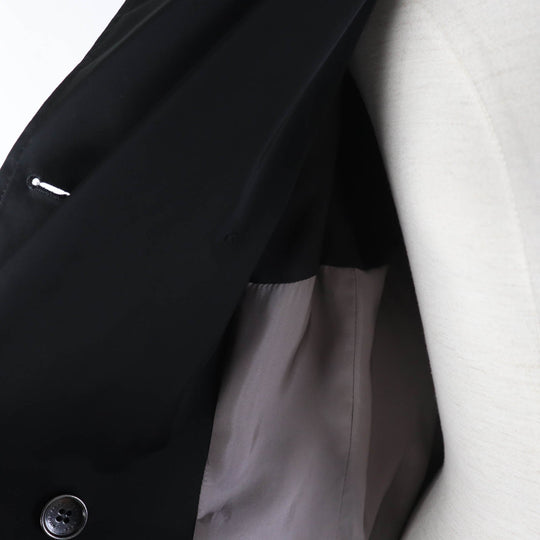HUGO BOSS trench coat Main: 100% polyester, Lining: 55% polyester, Lining: 45% rayon black Women 36 Used Authentic