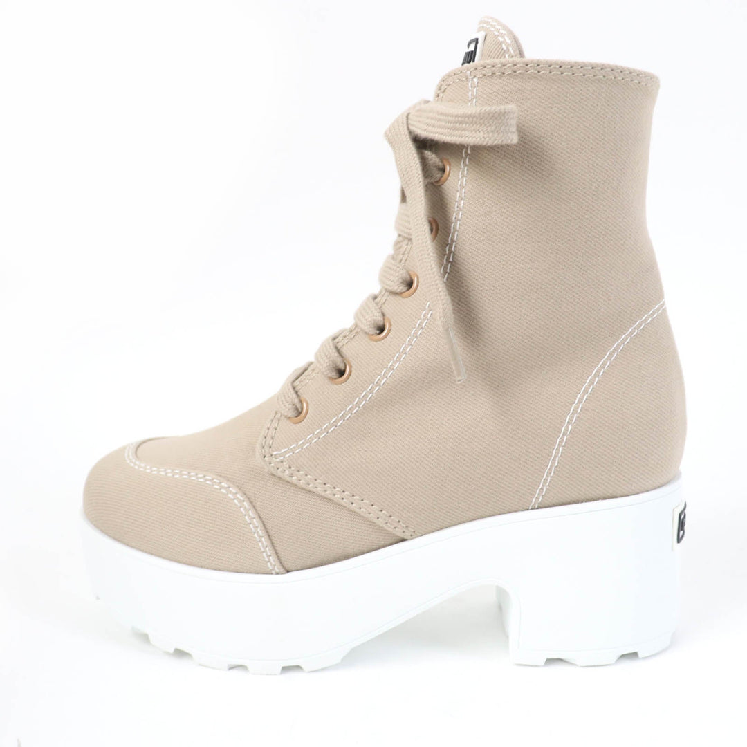MIUMIU short boots Main: Canvas beige Women 35 Used Authentic